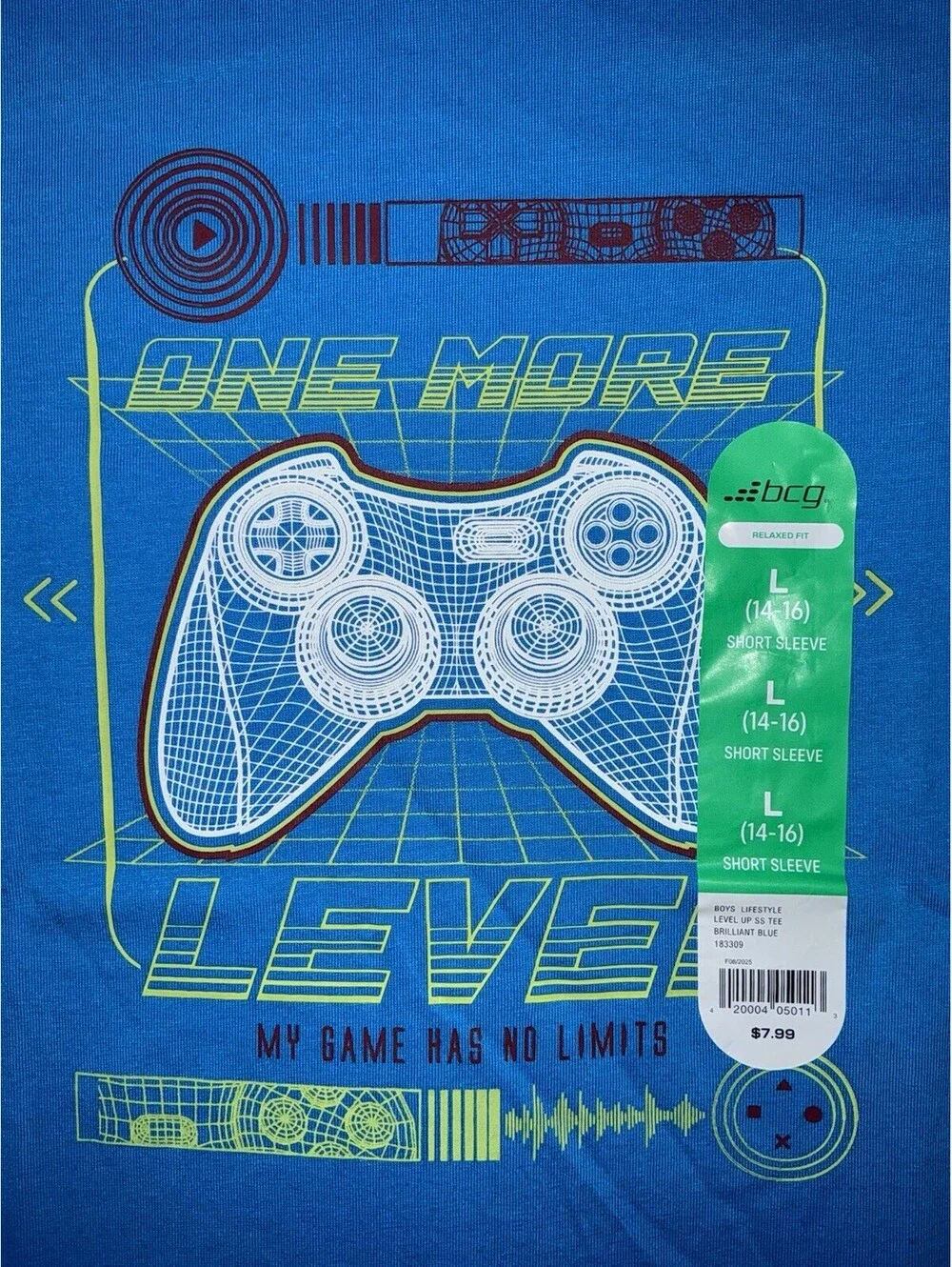 BCG Boys L 14-16 SS - Lot Of 3 - Shirt Fun With Gaming NWT